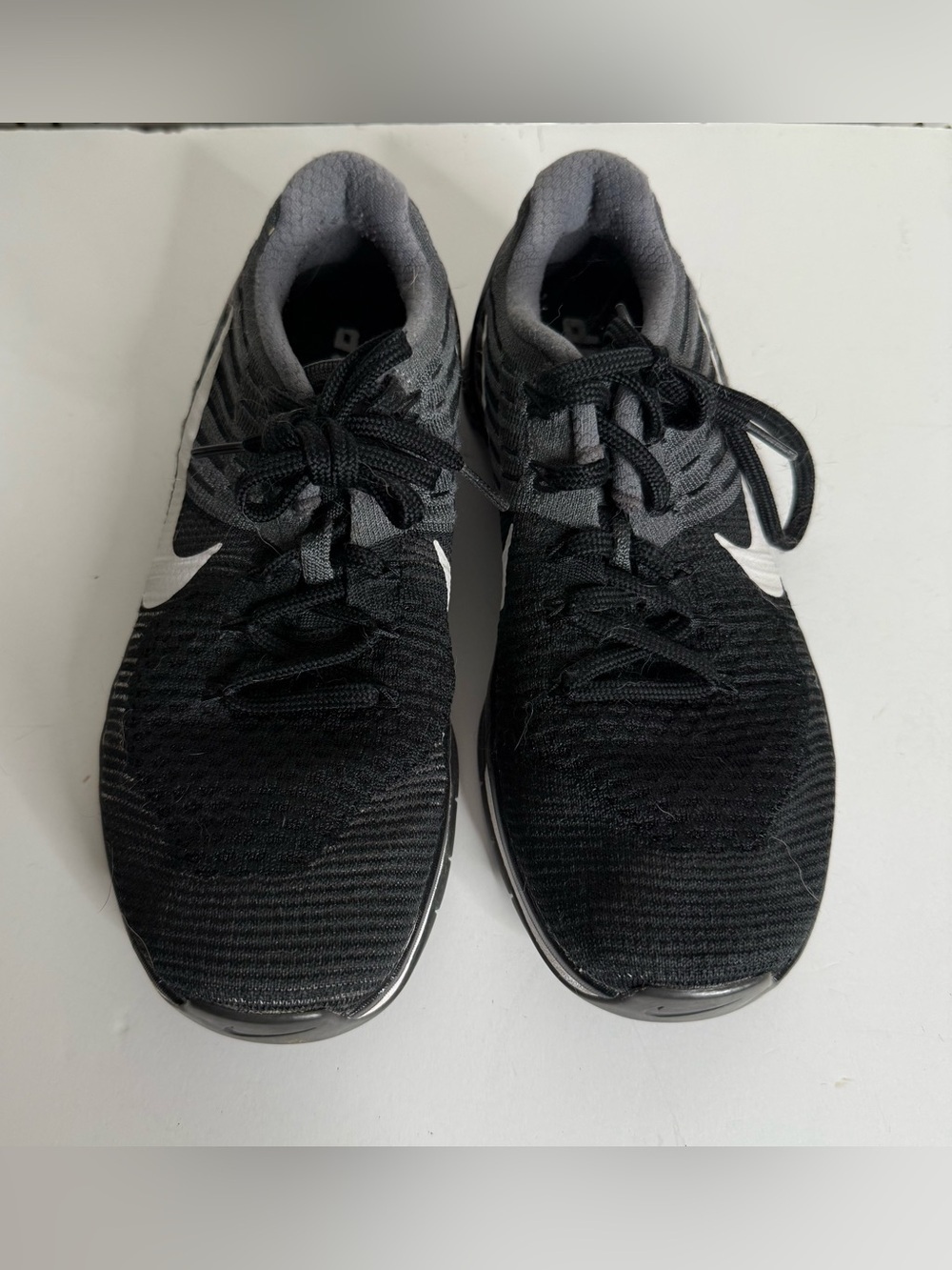 Nike Black and White Knit Training Shoes